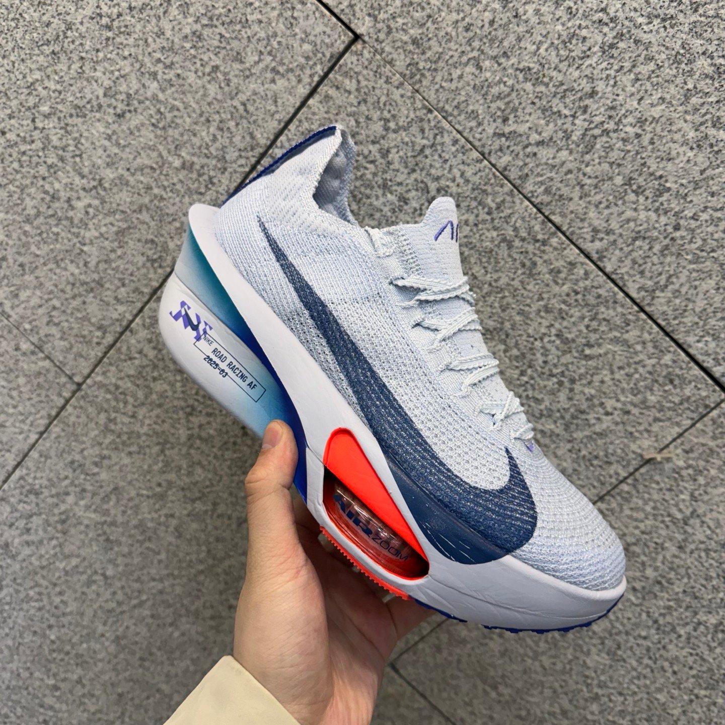 Nike Air Zoom Alphafly Next% 3 Electric Blue White Carbon Plate Running Shoes FD8311-001