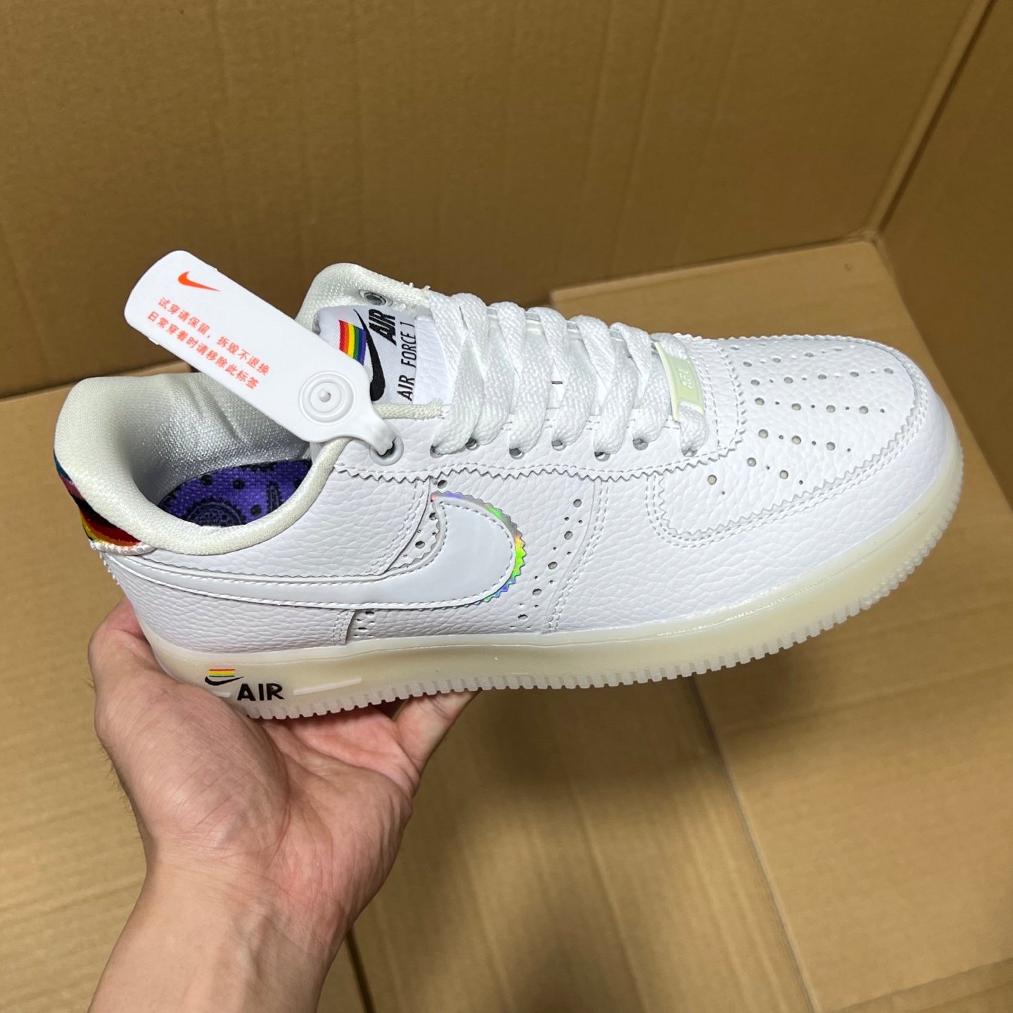 Nike Air Force 1 '07 Low Classic White - Premium 5A Quality - Style Code AB206896