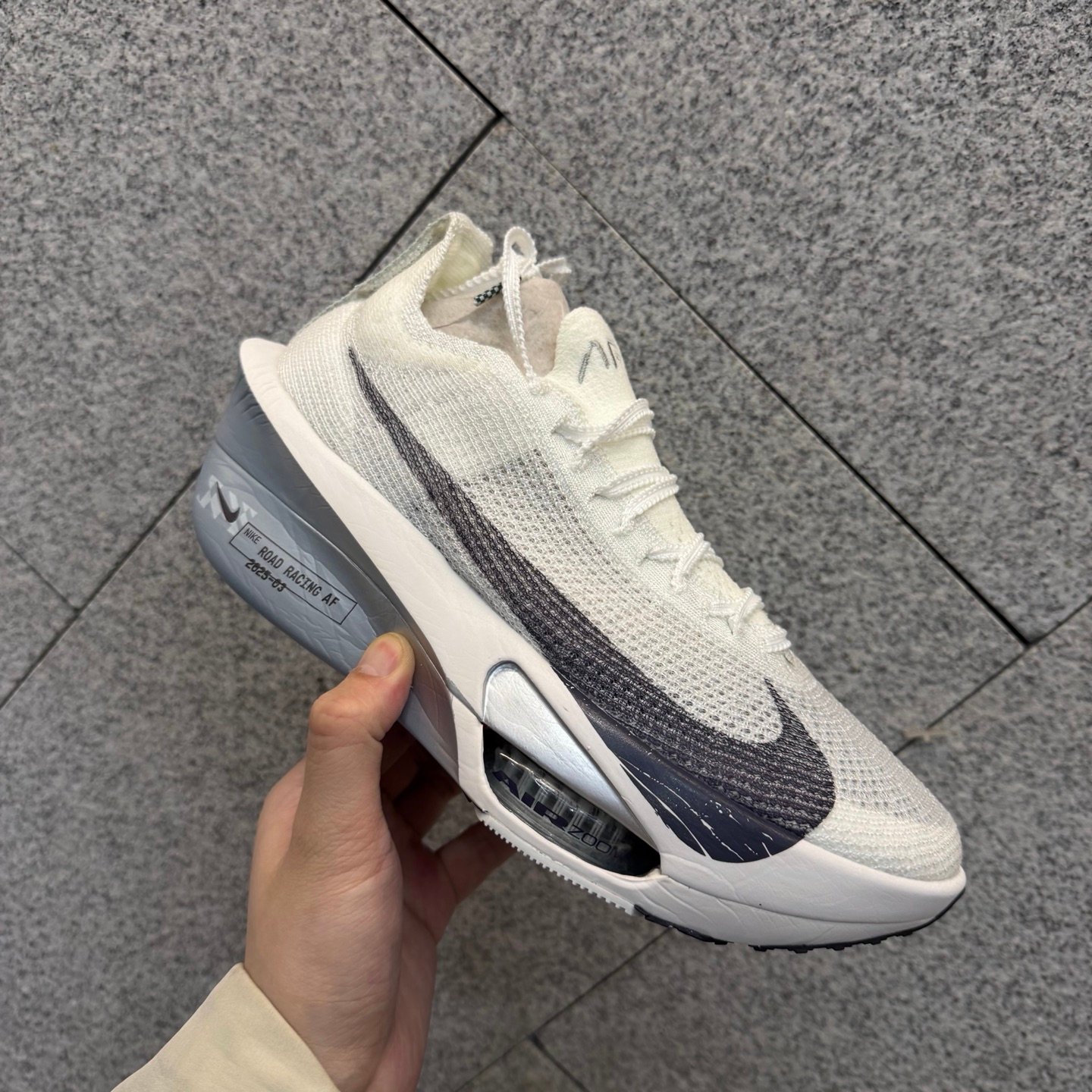 Nike Air Zoom Alphafly Next% 3 Electric 'White Silver' Carbon Plate Marathon Running Shoes FD8311-101