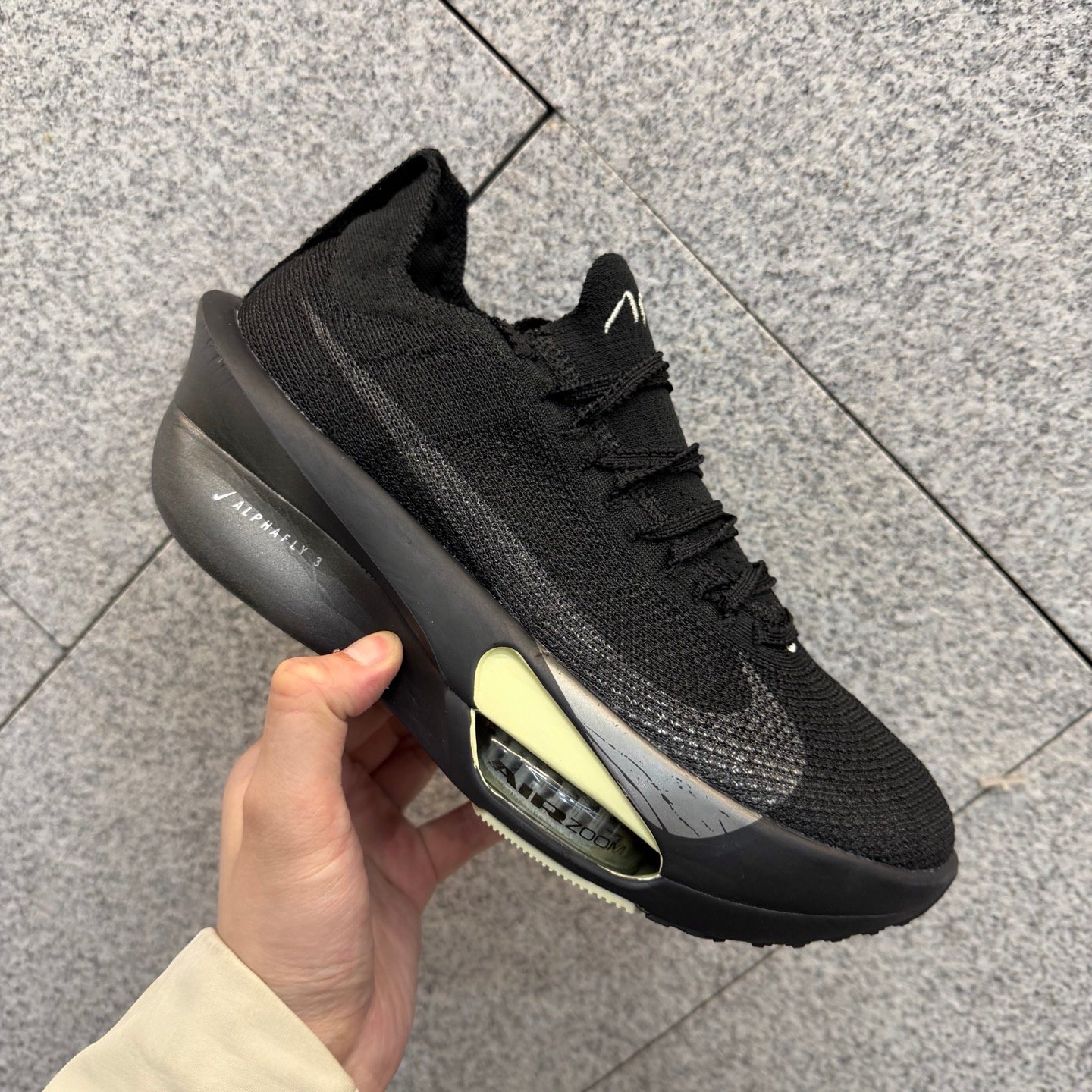 Nike Air Zoom Alphafly Next% 3 Electric Carbon Fiber Marathon Running Shoes - Black HV6350-001