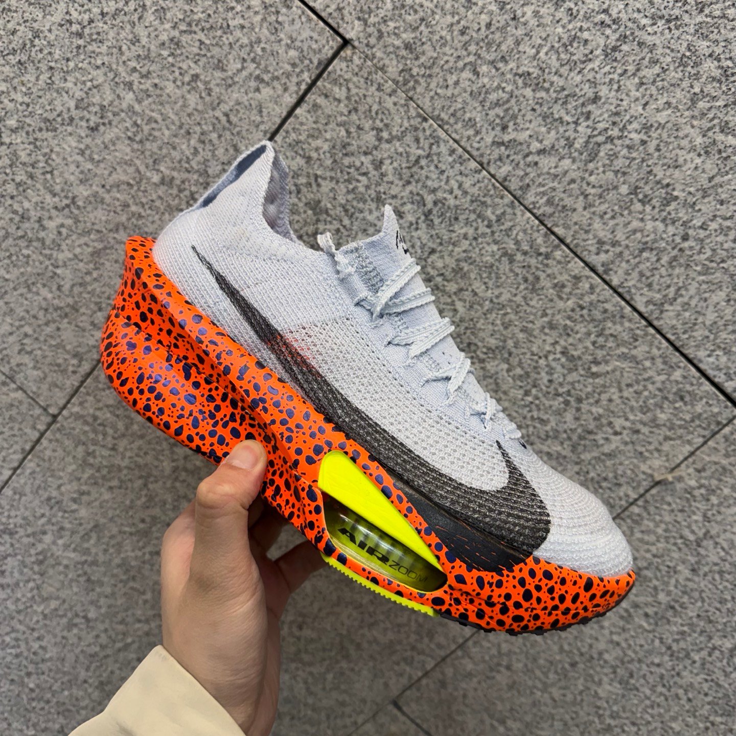 Nike Air Zoom Alphafly Next% 3 Electric White Orange Carbon Fiber Running Shoes FN7672-900