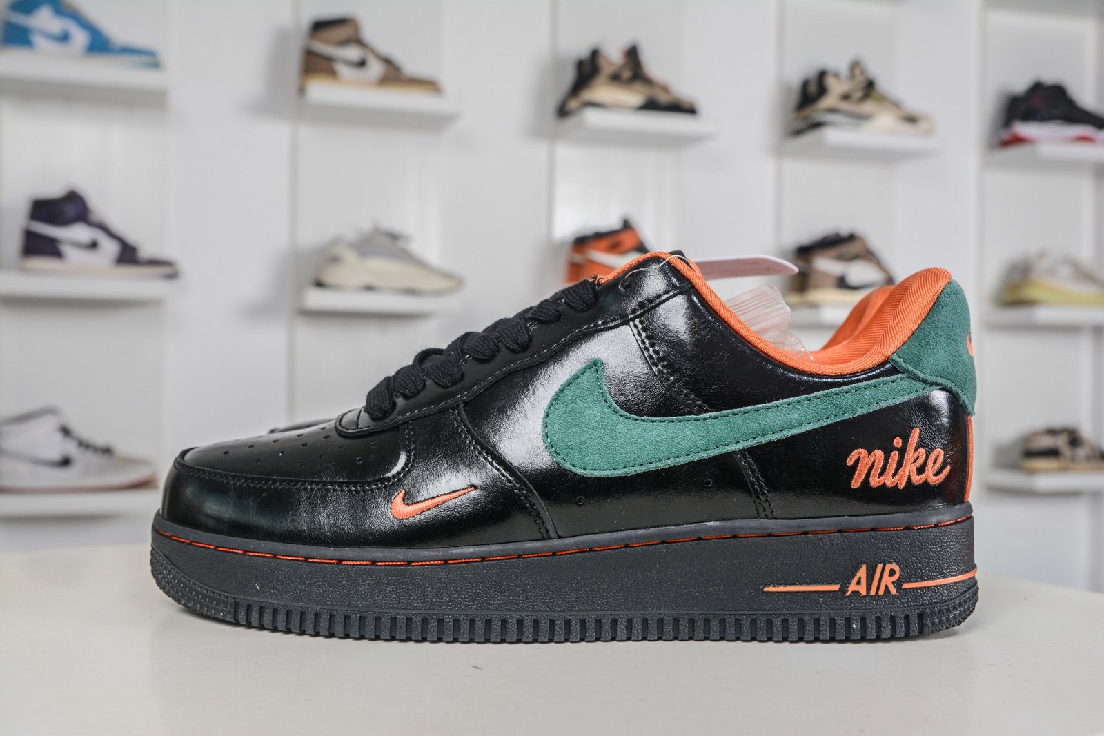 Nike Air Force 1 Low '07 Black Green Orange - FV3694-106