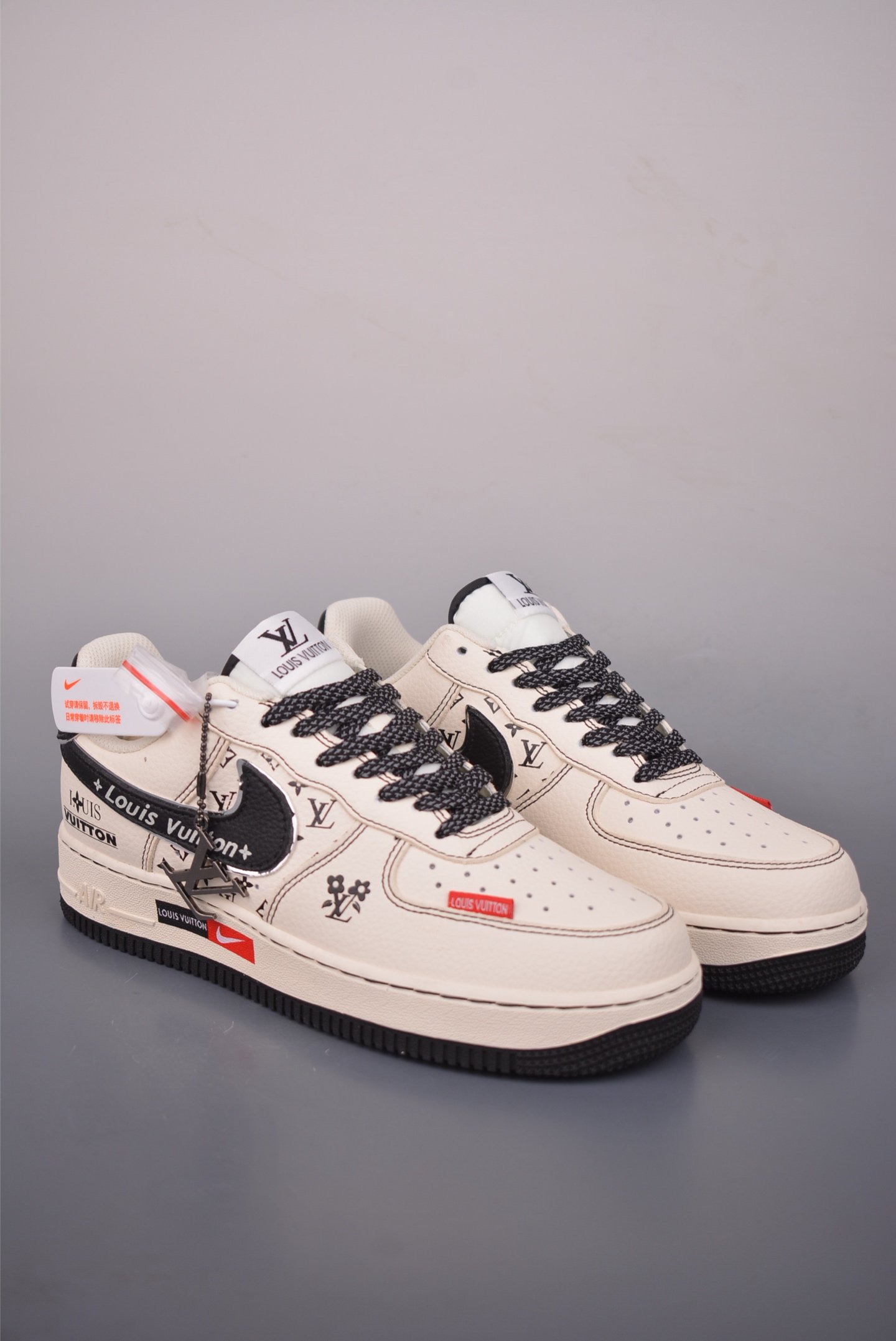 Nike Air Force 1 Low x LV Collaboration Premium Fashion Sneakers DD1982-110