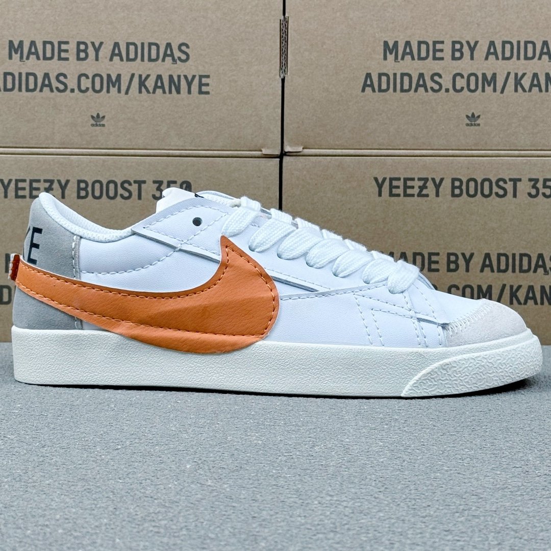 Nike Blazer Low '77 Jumbo White Black DN2158-100 Classic Fashion Sneakers