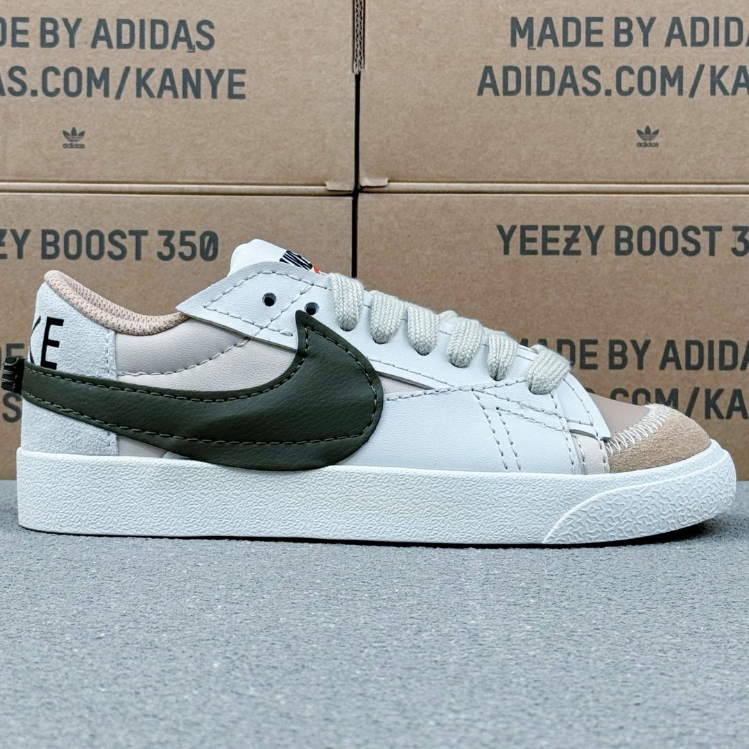 Nike Blazer Low '77 Jumbo White Black Sneakers - DQ1470-105