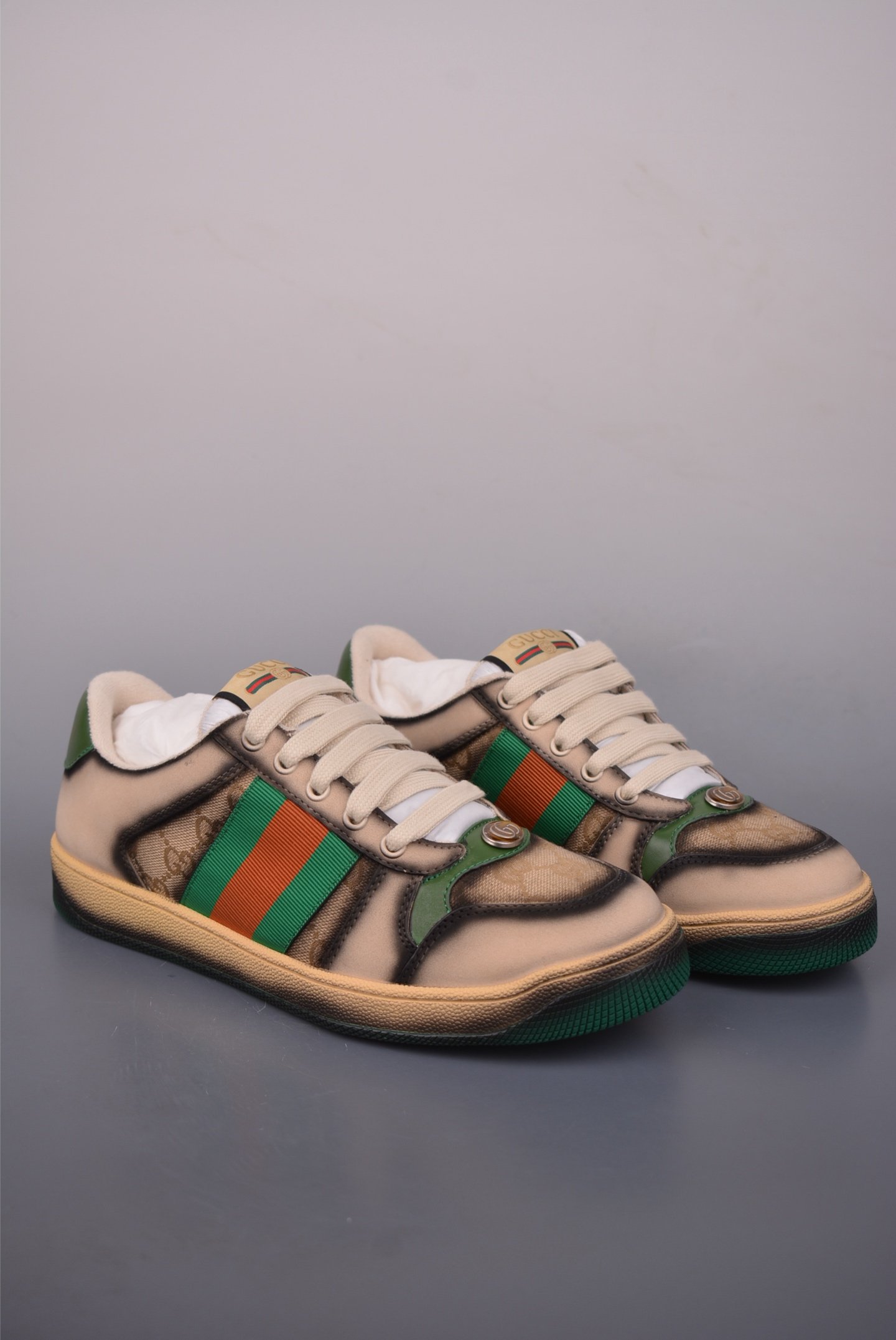 Gucci Shift Series Retro German Army Trainers (GAT) 2025 Early Autumn Luxury Leather Sneakers - 6695822936