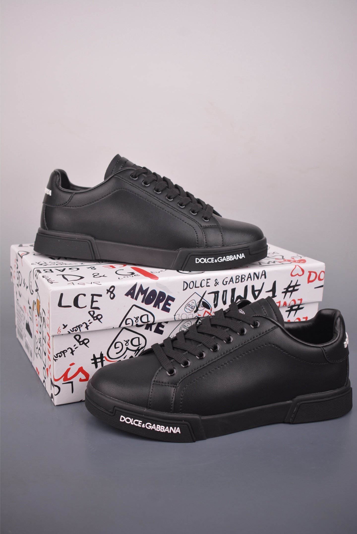 Dolce & Gabbana NS1 DG Nappa Calfskin Low-top Sneakers White - CS17663633