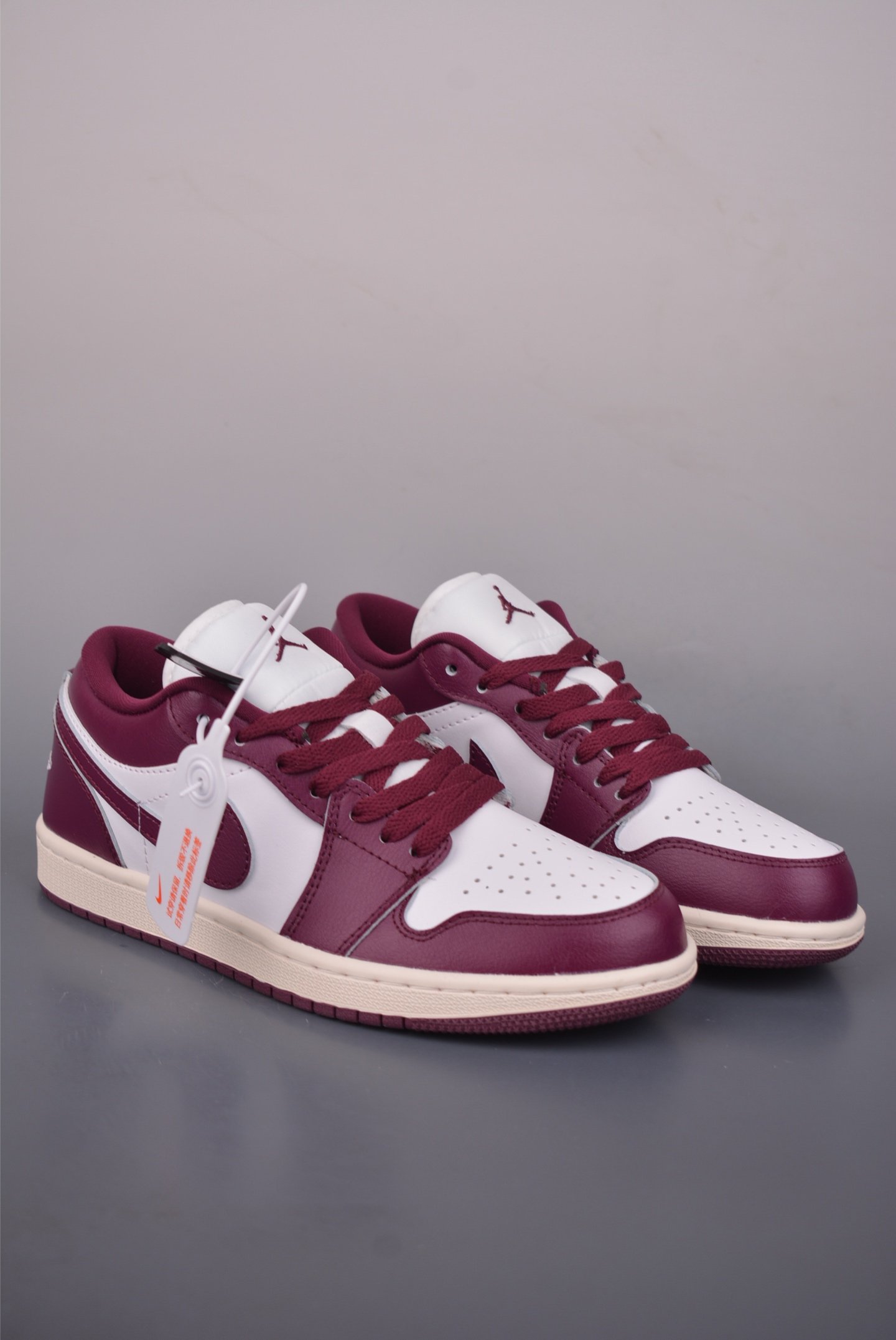Air Jordan 1 Low "Magenta White" Casual Board Shoes - DC0774