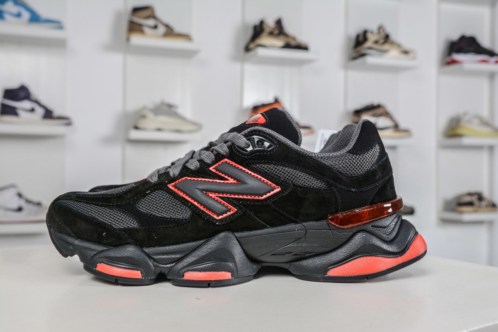 New Balance 9060 'Black Red' Premium Sneakers - GC9060JR