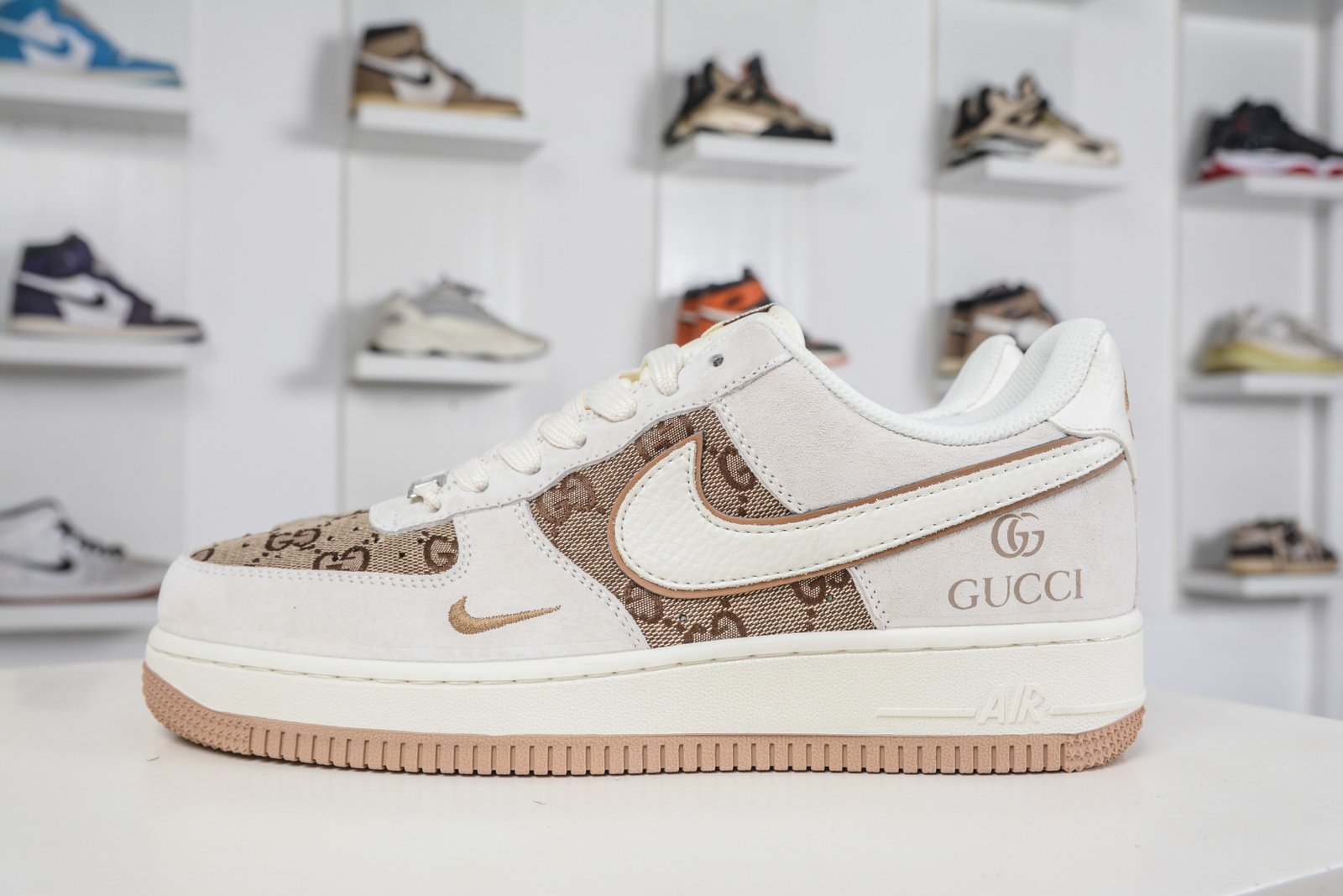 Gucci x Nike Air Force 1 Low 'Beige' Collaboration - MM3399 807