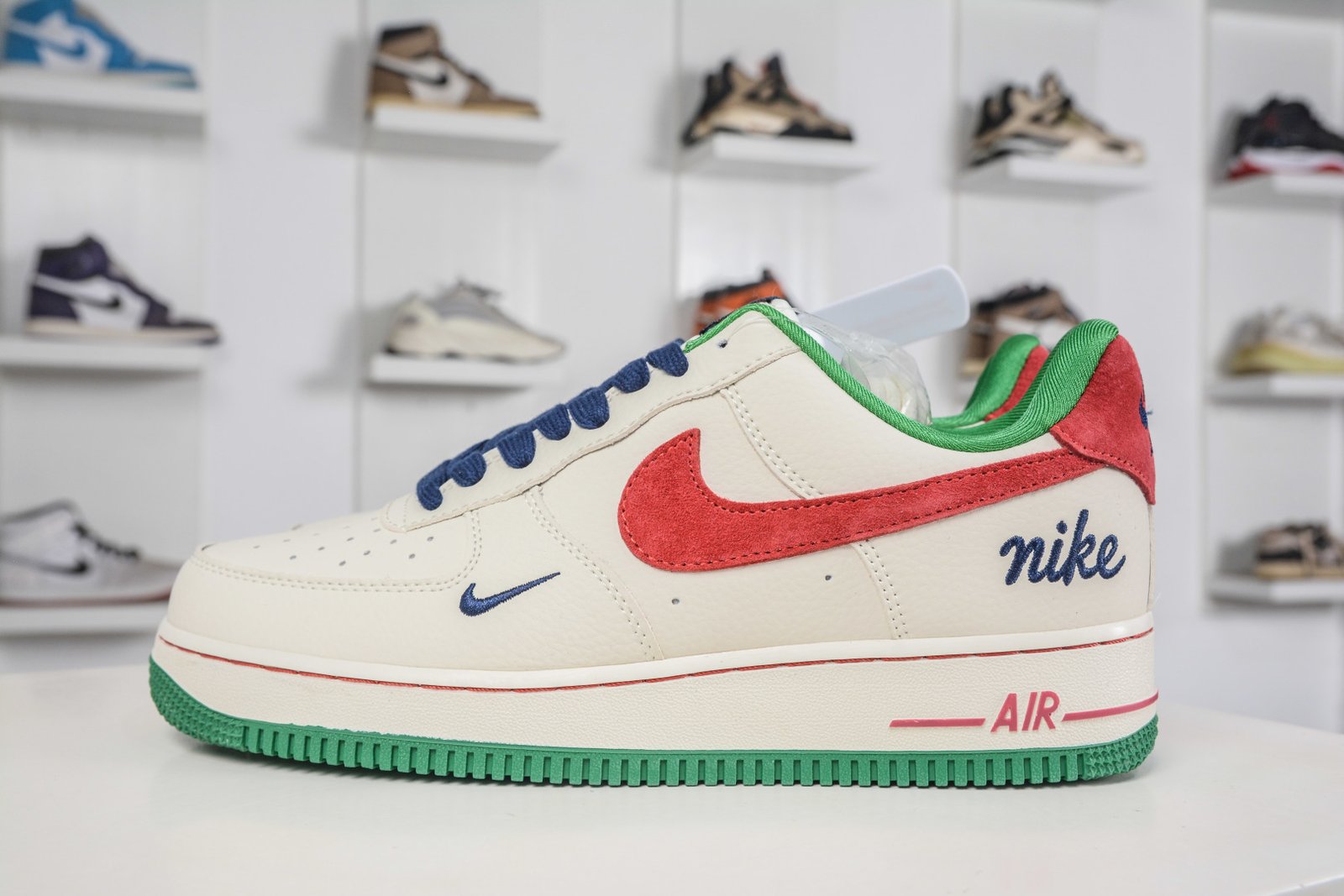 Nike Air Force 1 Low '07 - Sail White Green Red - FV3694-108
