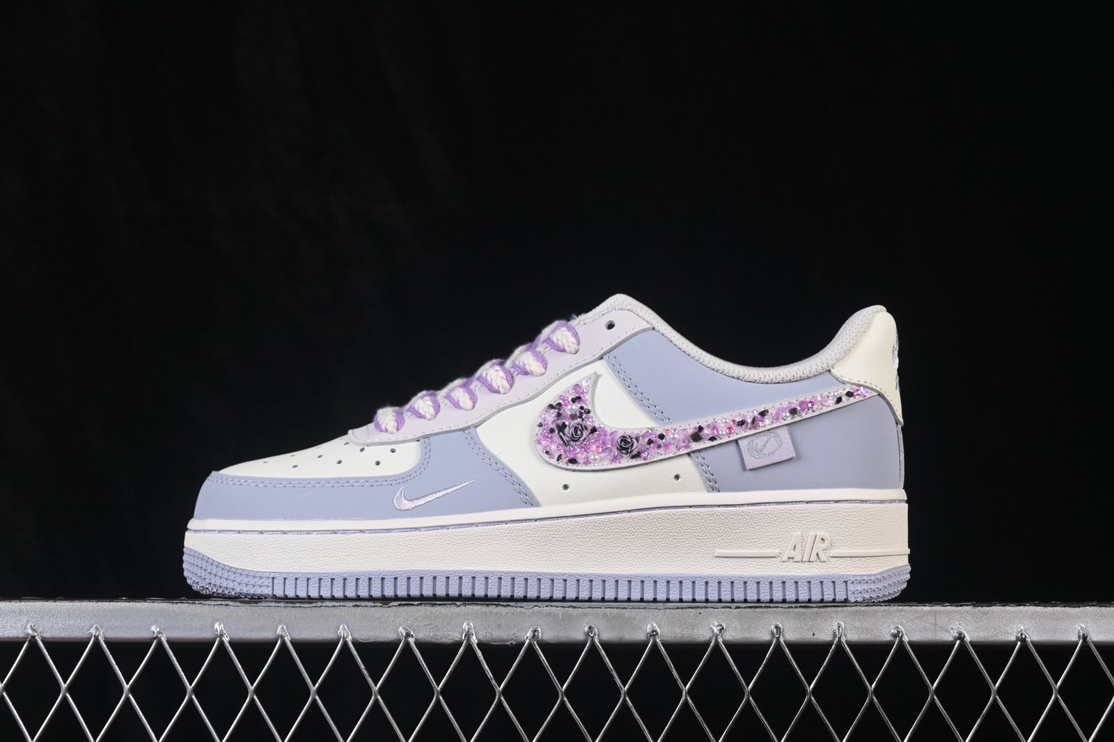 Nike Air Force 1 '07 Low Rose Glitter Hand-Painted Graffiti DB3301-212