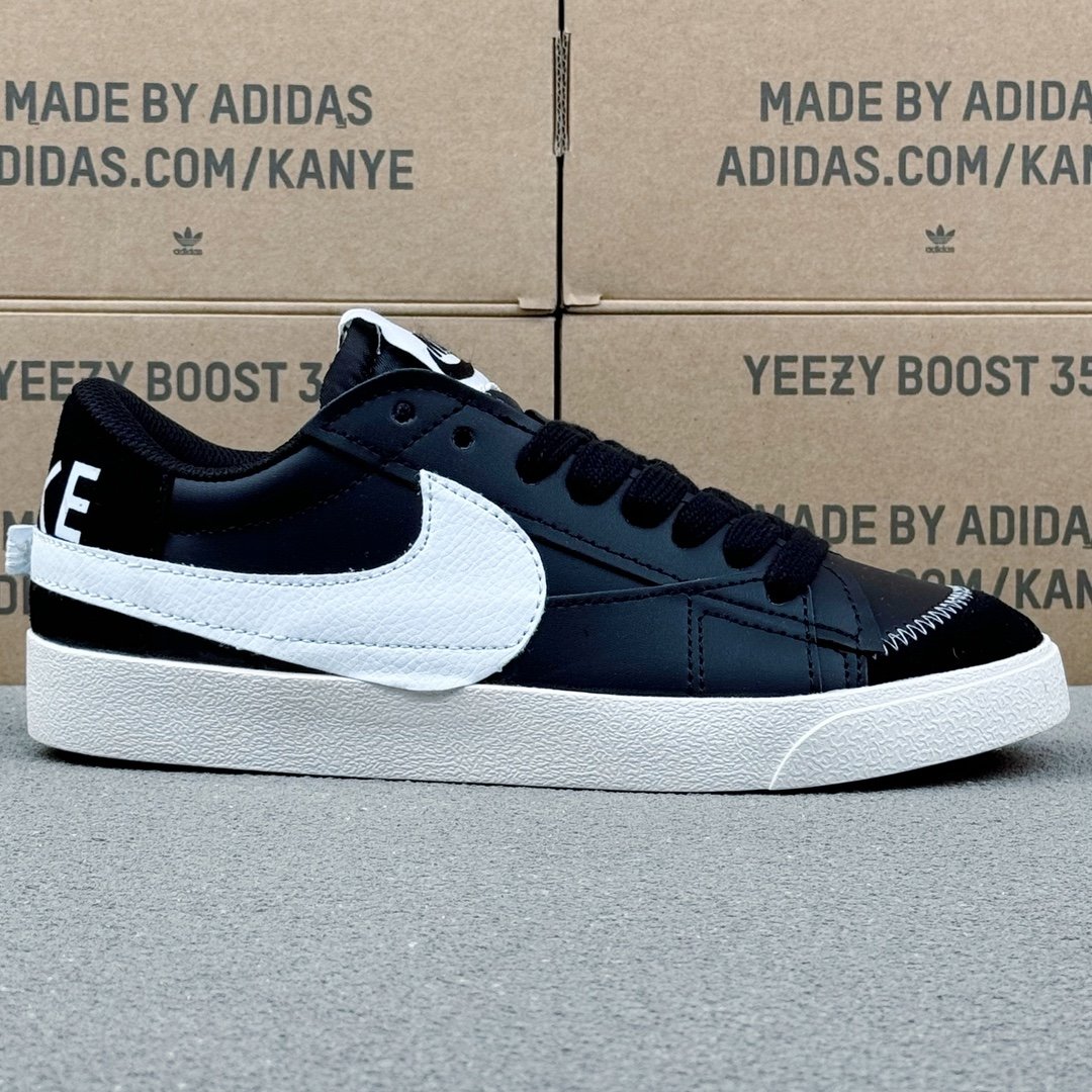 Nike Blazer Low '77 Jumbo White Black Oversized Swoosh - DQ9858-001