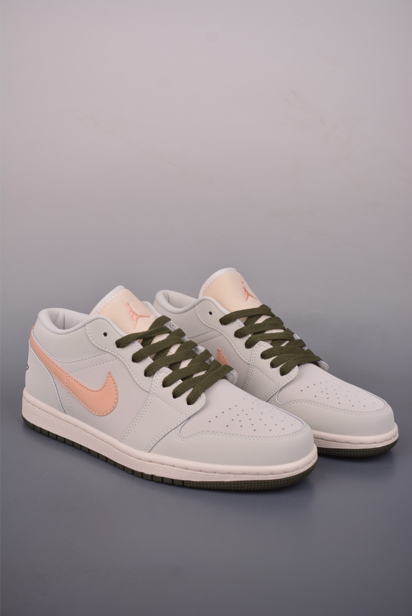 Air Jordan 1 Low 'Sail White Pink Orange' Classic Skate Shoes DC0774-111