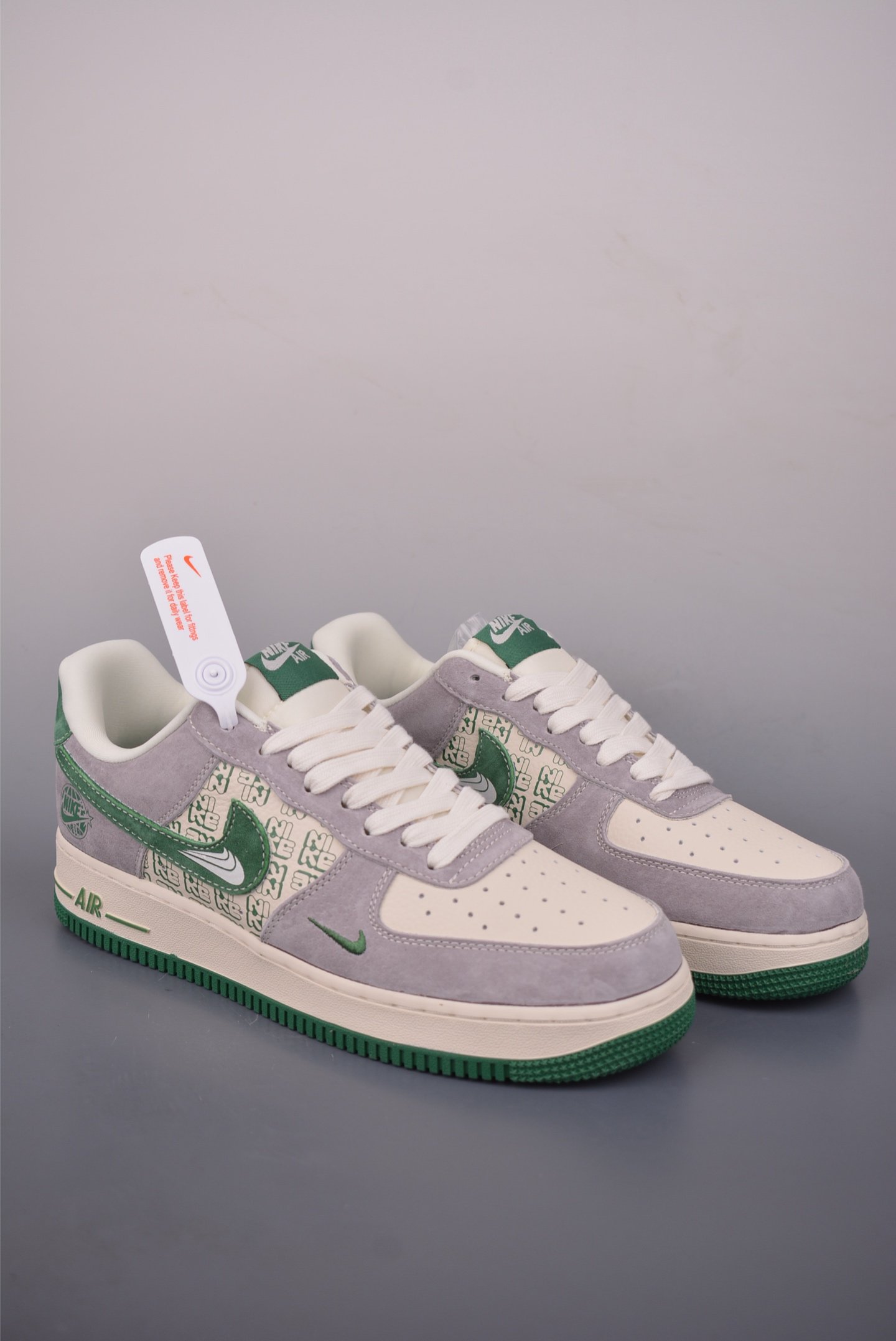 Nike Air Force 1 Low 'Grey Green' Classic Sneakers DW8806 0022226