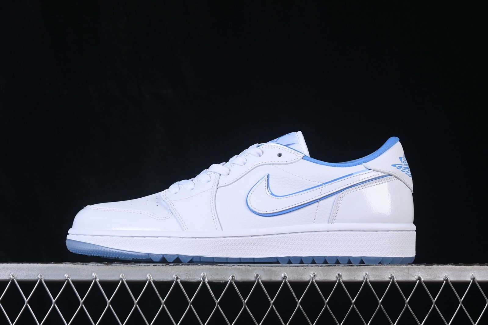 Air Jordan 1 Low 'Patent Leather White Blue' Retro Basketball Shoes DD9315-118