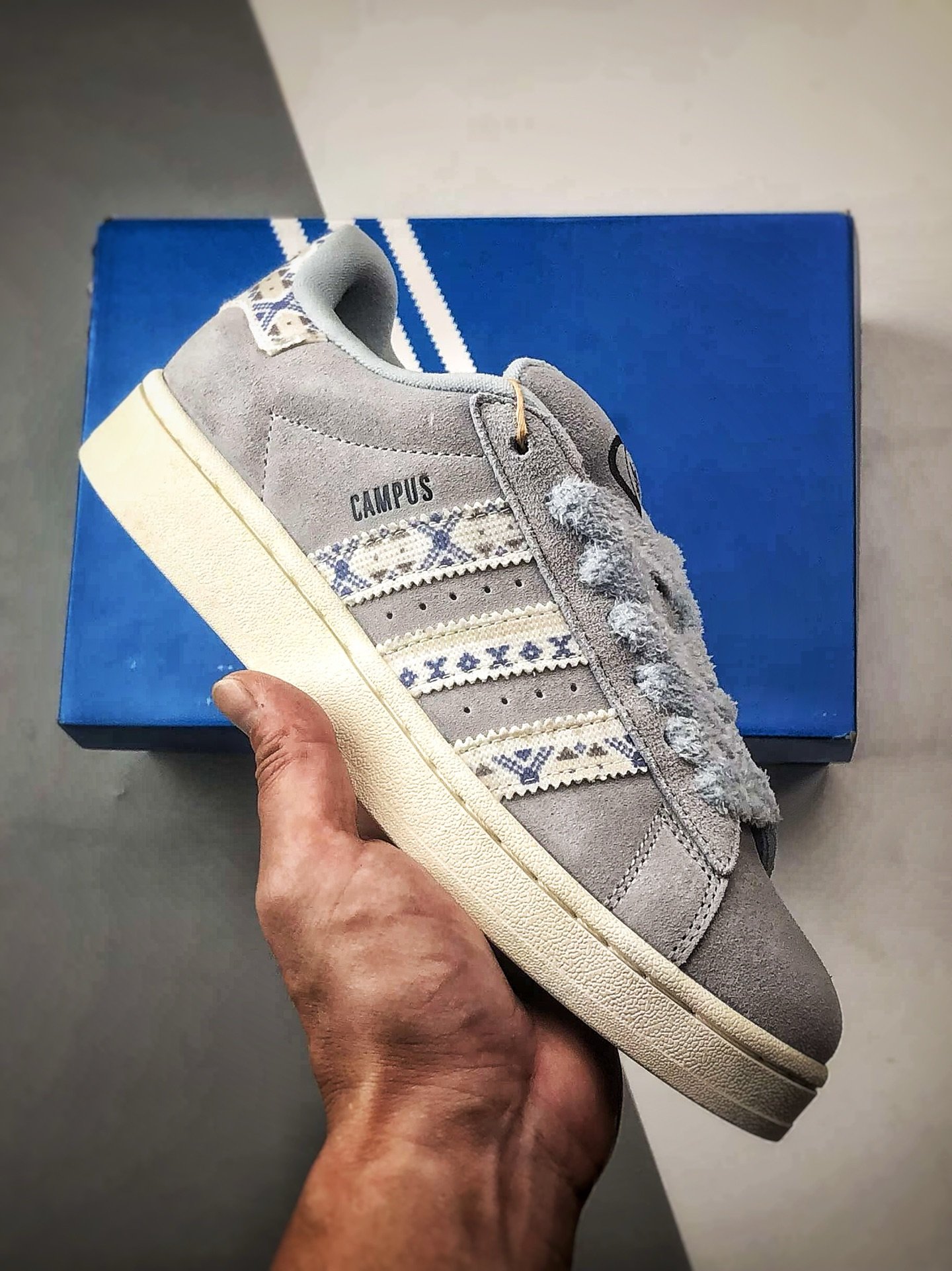 Adidas Originals Campus 00s Retro Casual Mules Light Blue Suede - Jk4301