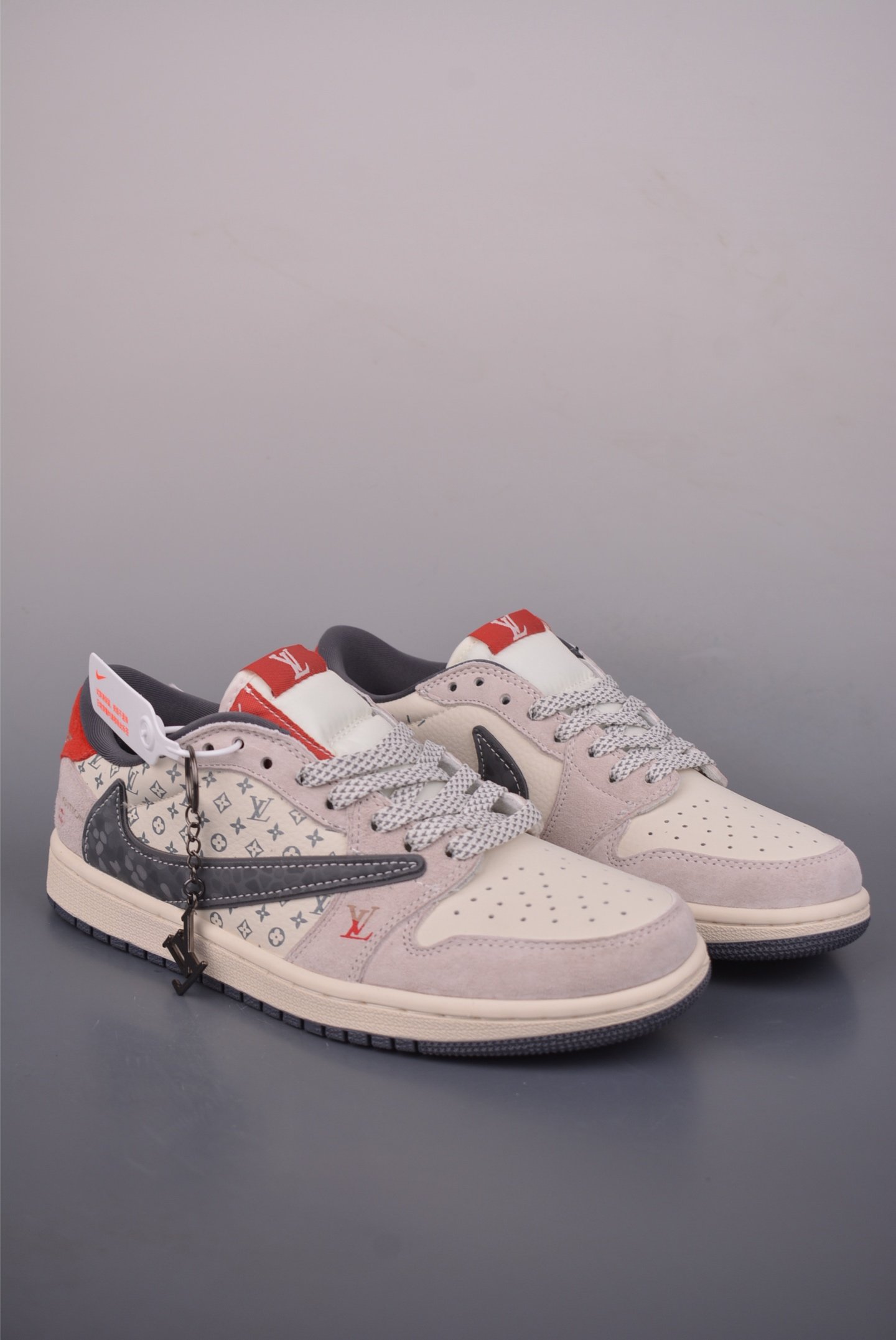 Fragment Design x Travis Scott x Louis Vuitton x Jordan 1 Low OG Military Blue