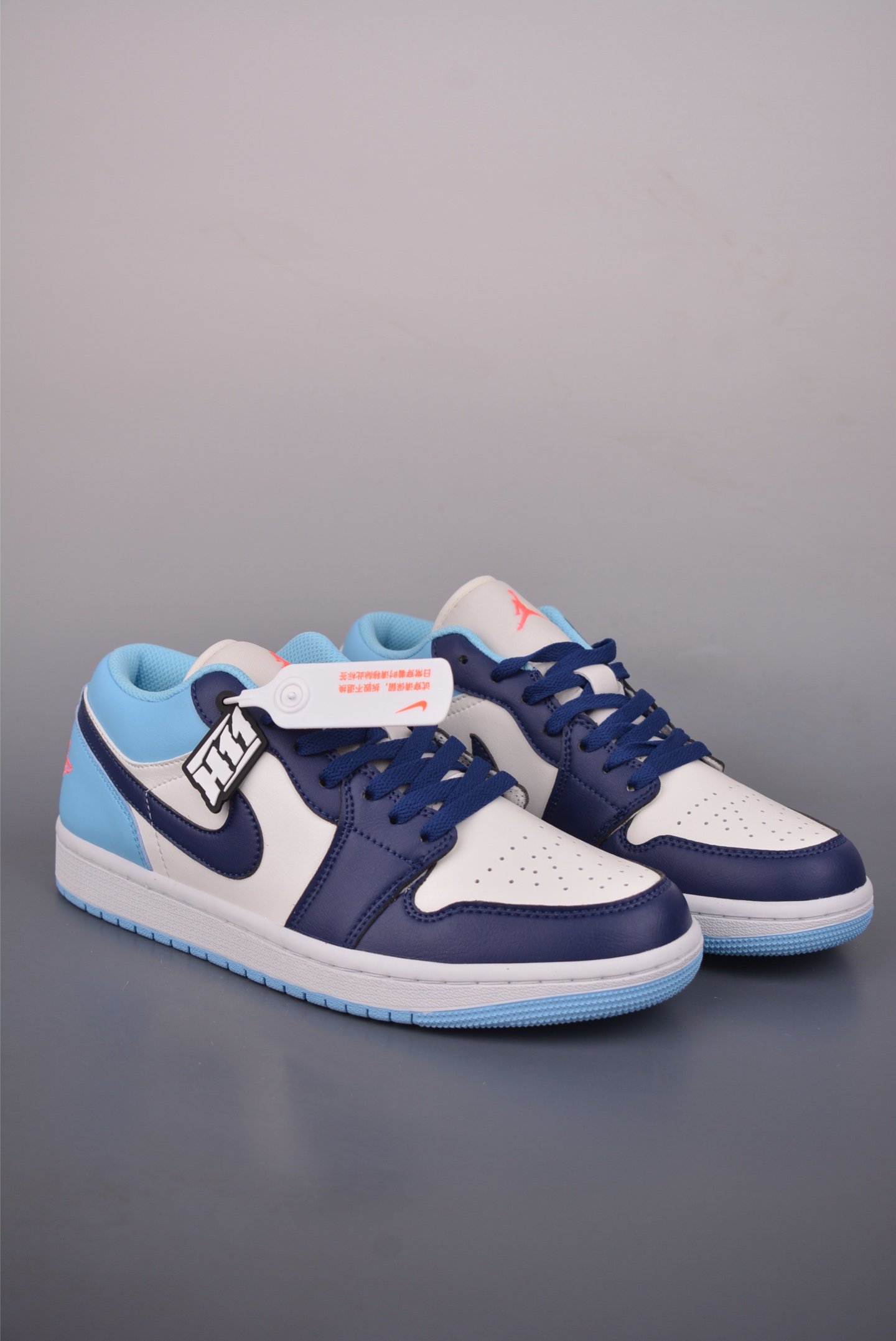 Air Jordan 1 Low 'Obsidian' White Midnight Navy - 553558-149