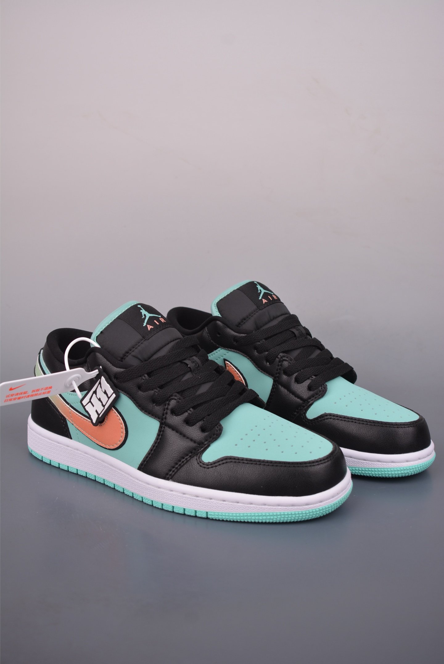 Air Jordan 1 Low 'Tiffany' Black Tropical Teal - CV9844-301