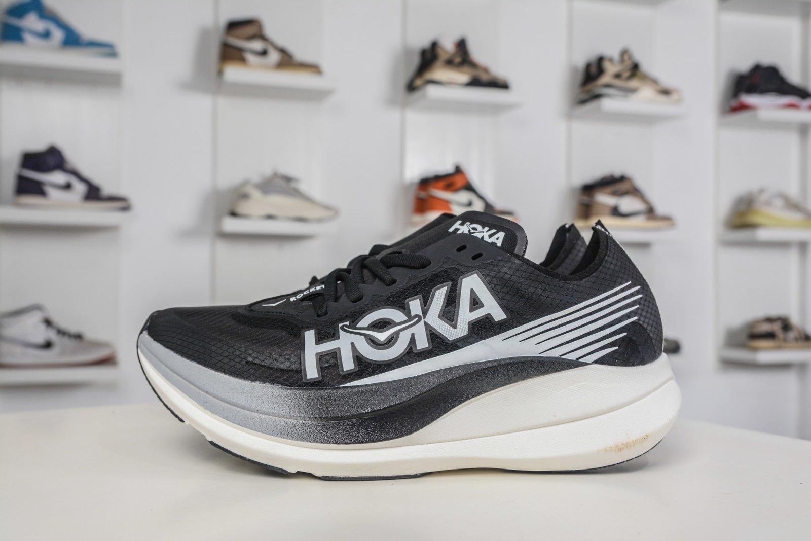 Hoka One One Rocket X 2 Carbon Fiber Racing Shoes - Lightweight Mesh Breathable Marathon Running Shoes 1127927/EPCM