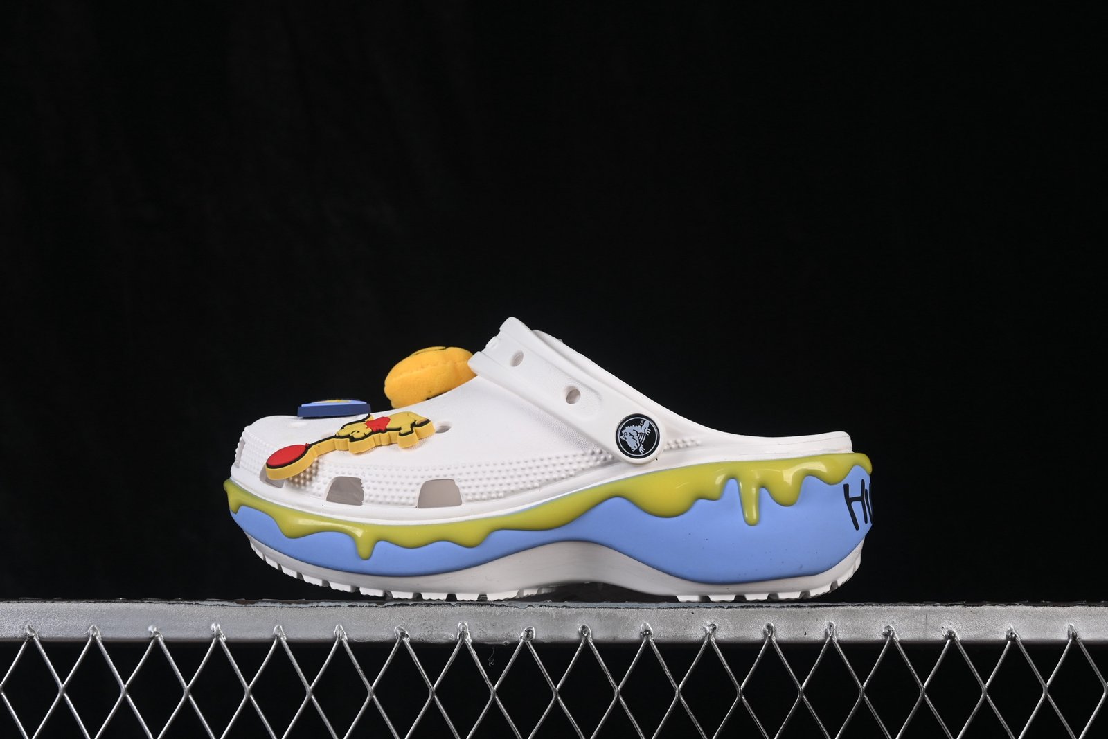 Disney x Crocs Smurfs Platform Clog White - Winnie the Pooh Edition Thick Sole Sandals