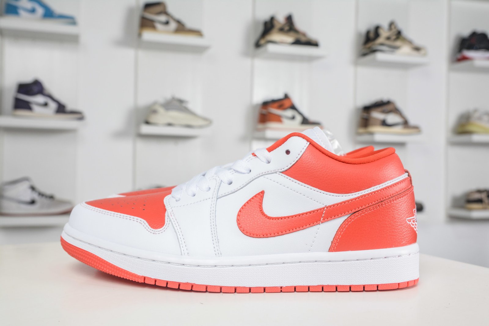 Nike Air Jordan 1 Low 'White Gym Red' Classic Casual Sneakers DC0774-110