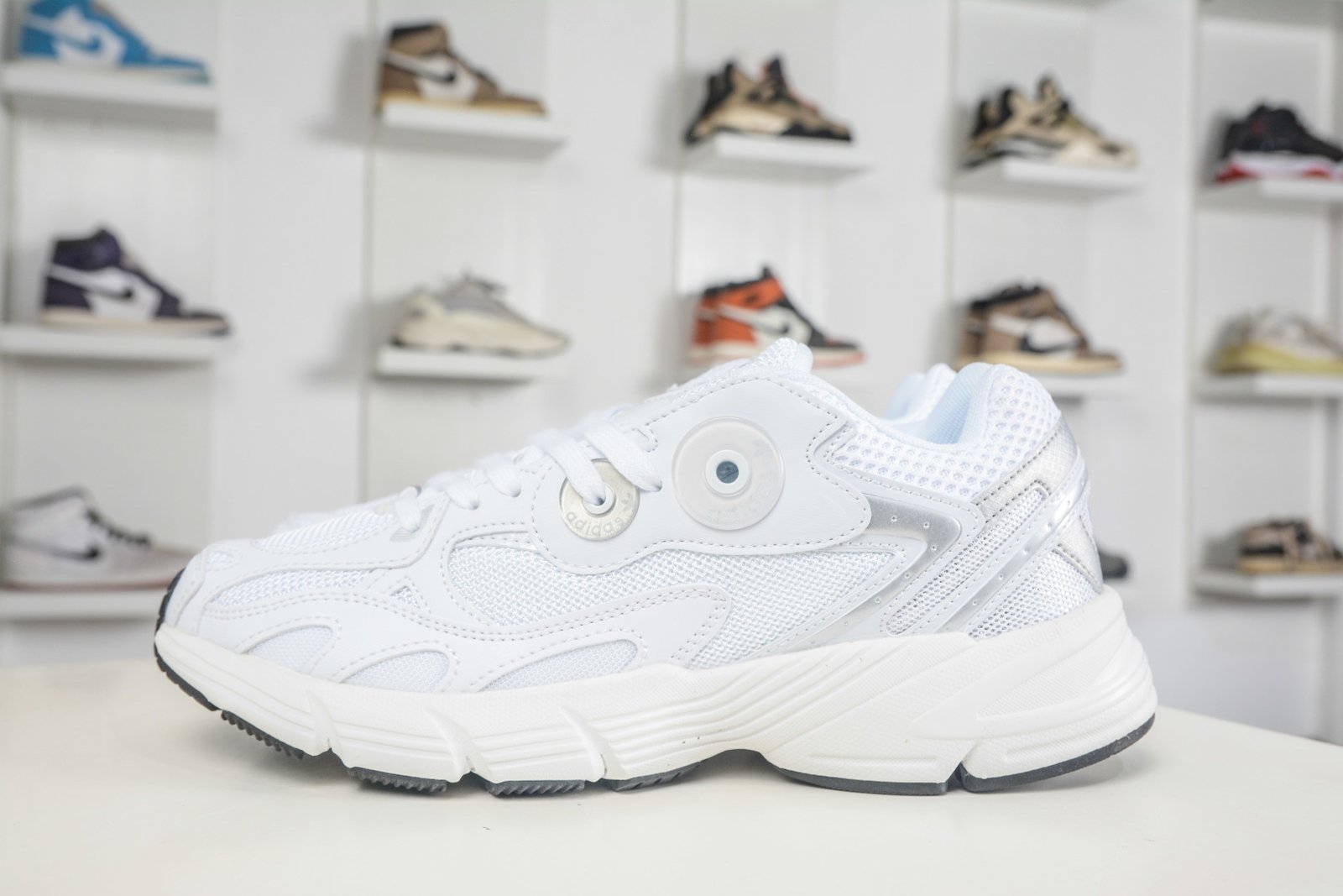 Adidas Originals Astir W Retro 2000s Style Running Shoes Metallic Silver - GY5565