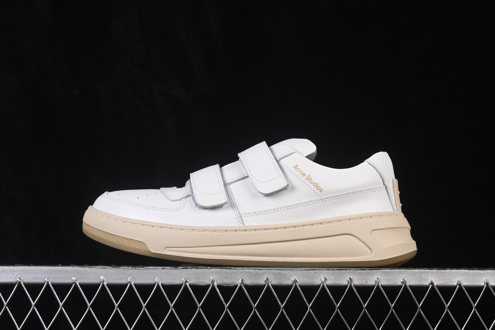Acne Studios Women's Vintage Retro Velcro Leather Sneakers - Casual Lifestyle Shoes