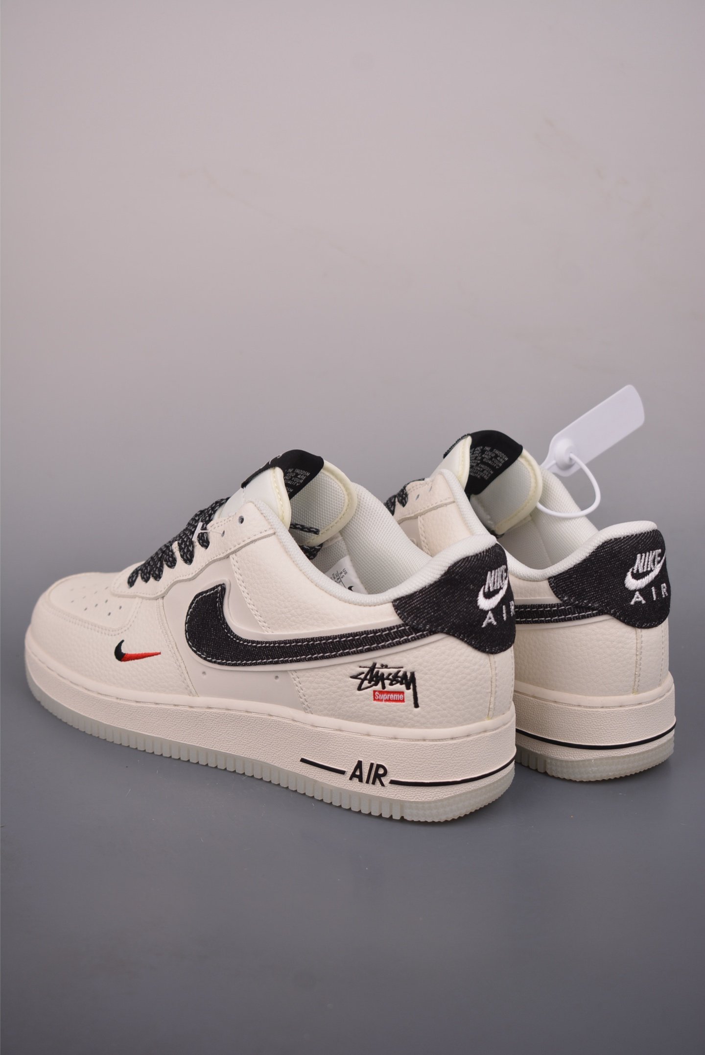 Stüssy x Nike Air Force 1 Low 'Fossil' Collaboration Sneakers DN9688-105