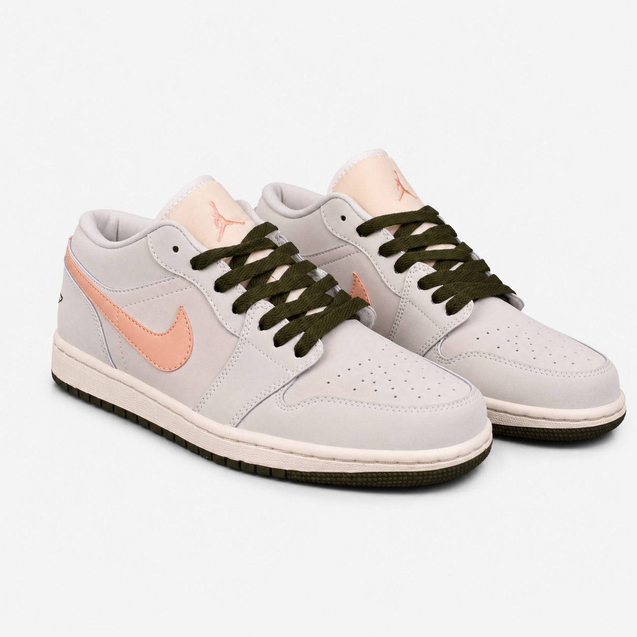 Air Jordan 1 Low 'Sail White Pink Orange' Classic Skate Shoes DC0774-111