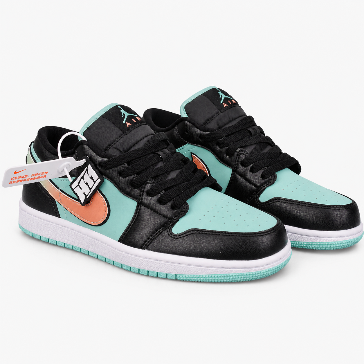 Air Jordan 1 Low 'Tiffany' Black Tropical Teal - CV9844-301