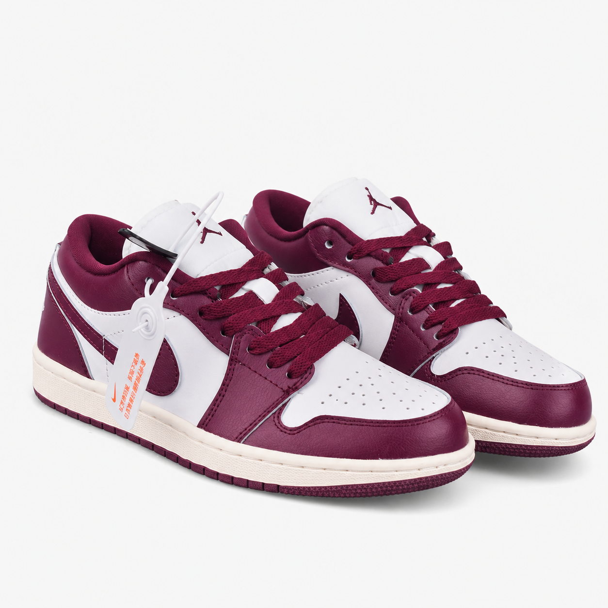Air Jordan 1 Low "Magenta White" Casual Board Shoes - DC0774