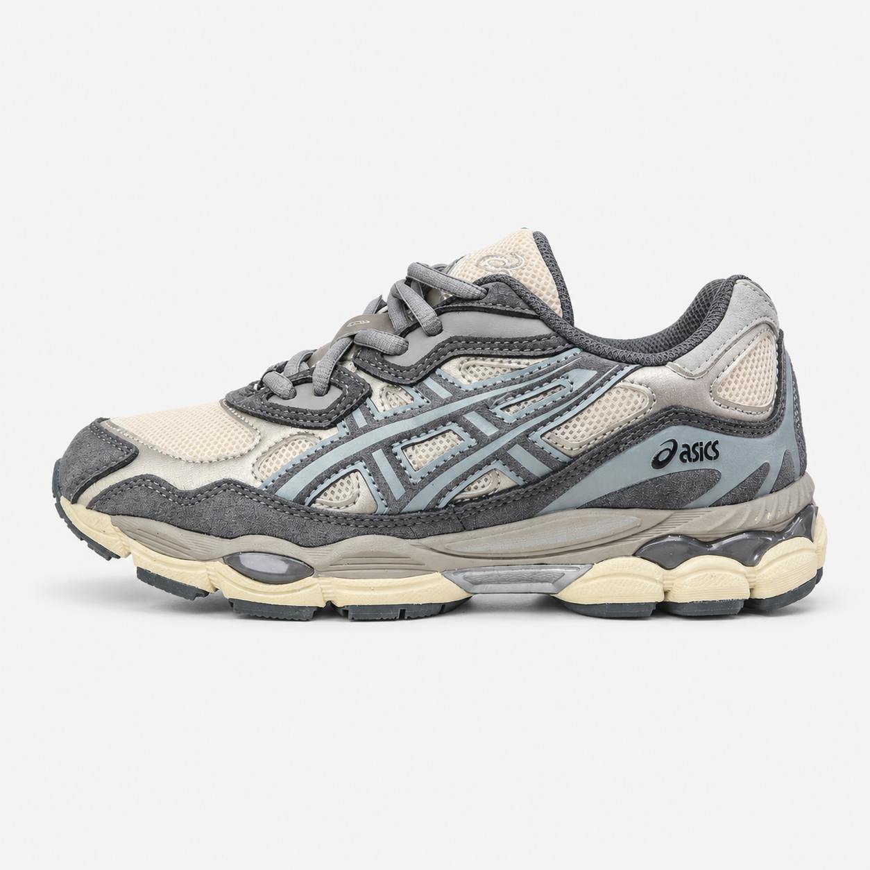 Asics Gel-NYC Retro Running Shoes 1201A789-250 Oatmeal Suede Mesh Breathable Sneakers