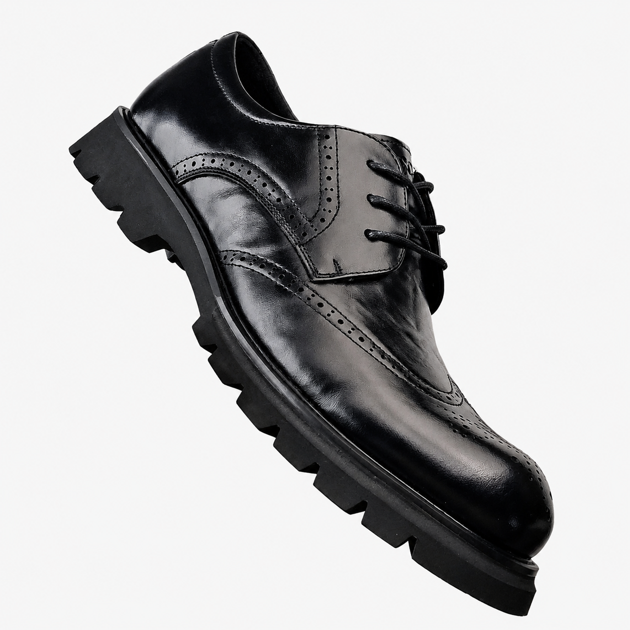 ECCO Men's City London Genuine Leather Brogue Wingtip Business Dress Shoes - 636672