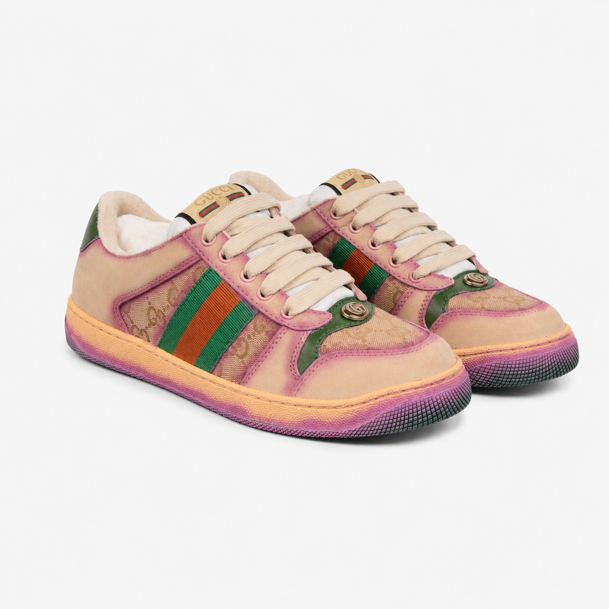 Gucci Shift Series Retro German Trainer Sneakers 2025 Early Fall Collection - 6695822936