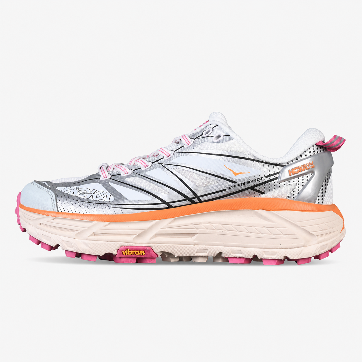 Hoka One One Mafate Speed 2 Lightweight Thick Sole Mountain Trail Running Shoes - 1126851 WIFL