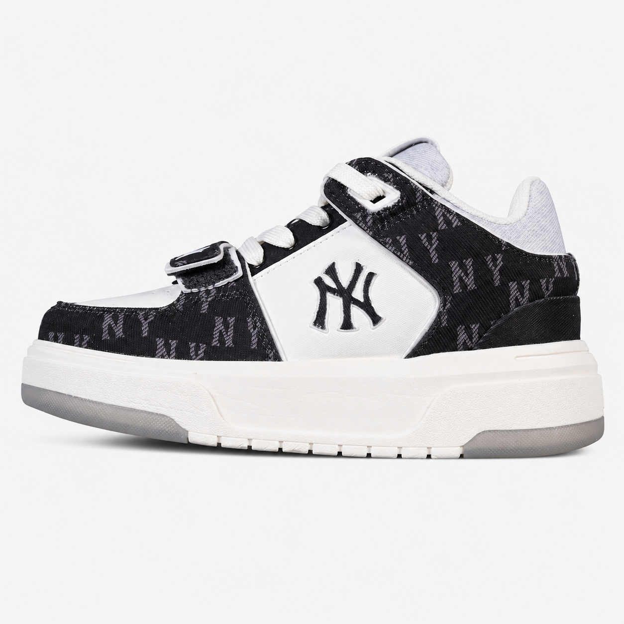 MLB Chunky Liner Pocket Monogram NY Yankees Platform Running Shoes - 3ASXMDM6N50BKS