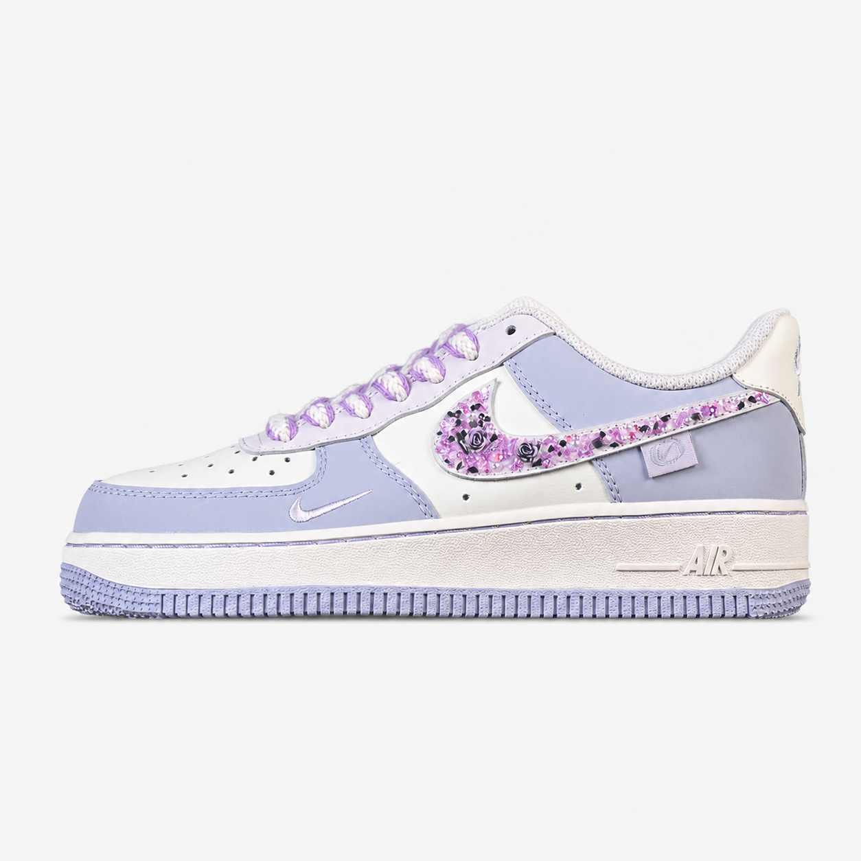 Nike Air Force 1 '07 Low Rose Glitter Hand-Painted Graffiti DB3301-212