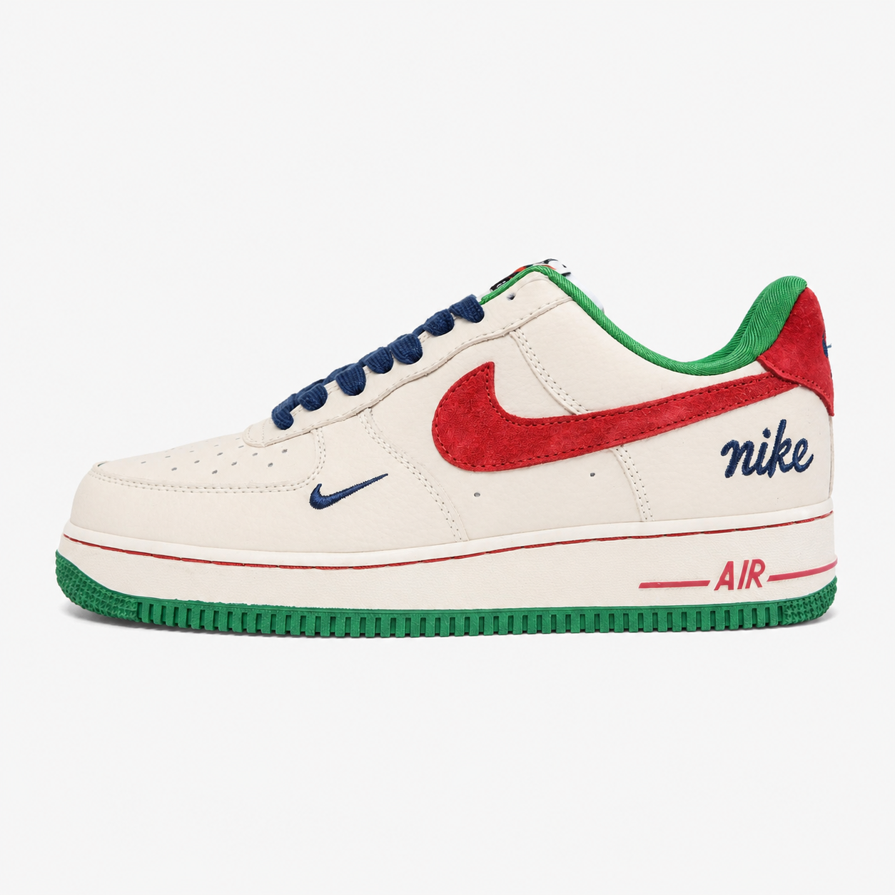 Nike Air Force 1 Low '07 - Sail White Green Red - FV3694-108