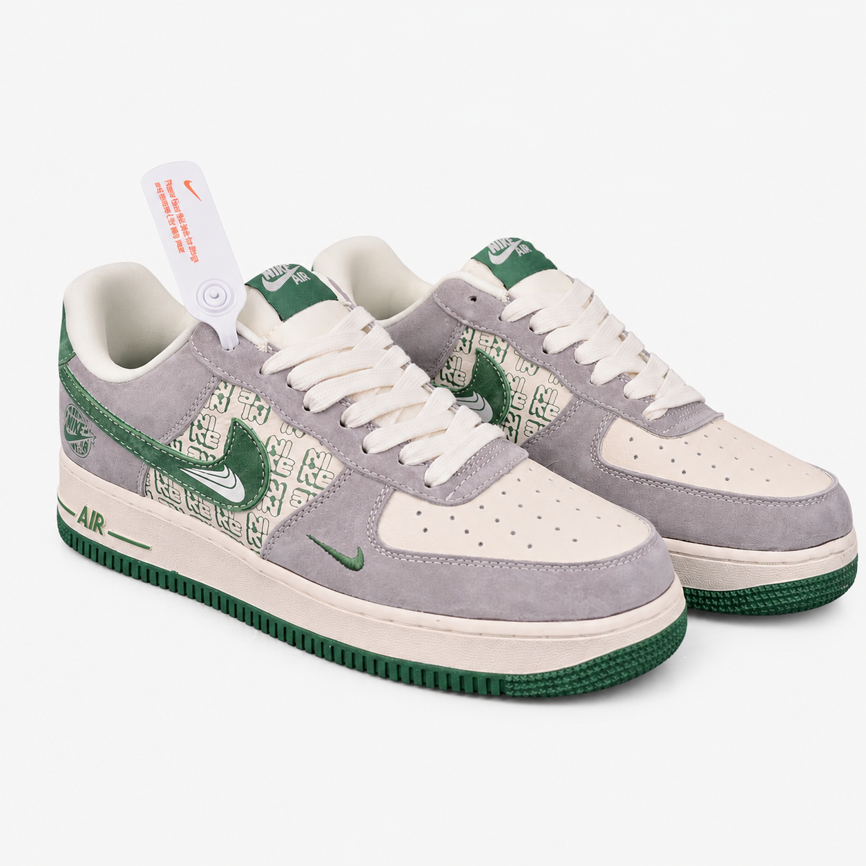 Nike Air Force 1 Low 'Grey Green' Classic Sneakers DW8806 0022226