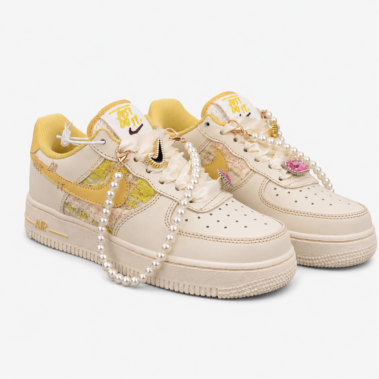 Nike Air Force 1 Low 'Milk Yellow Pearl' Cream White - FJ7740 160K