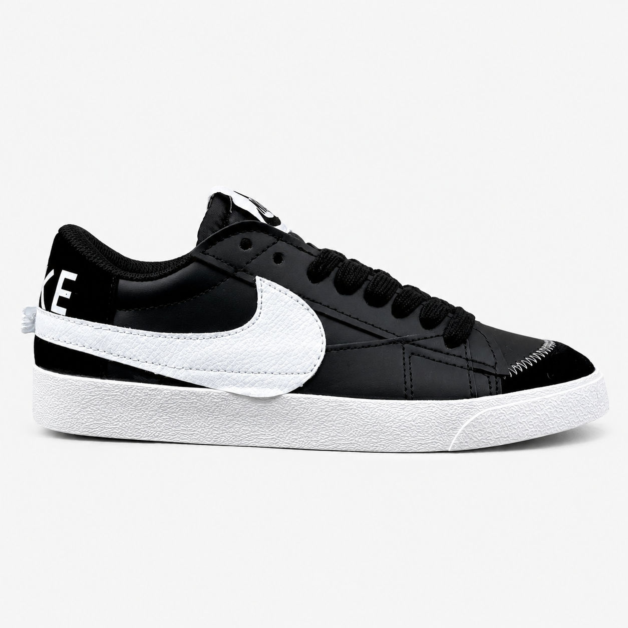 Nike Blazer Low '77 Jumbo White Black Oversized Swoosh - DQ9858-001