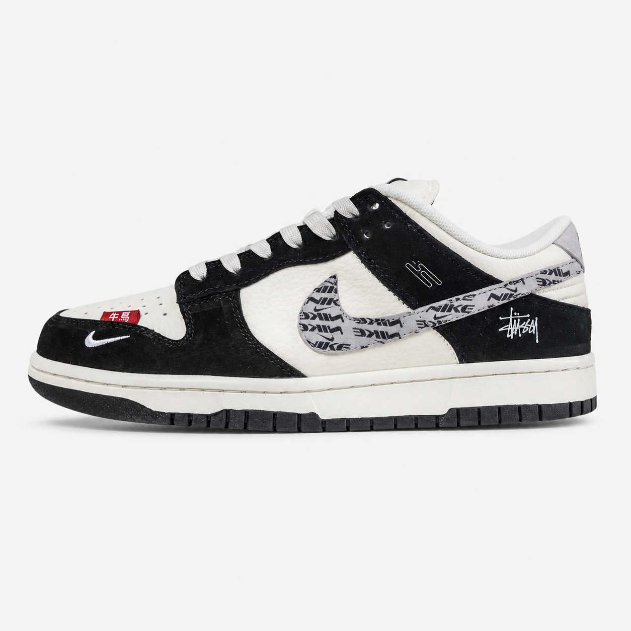 Nike SB Dunk Low x Stussy Cherry Off-White Black XZ5899-111