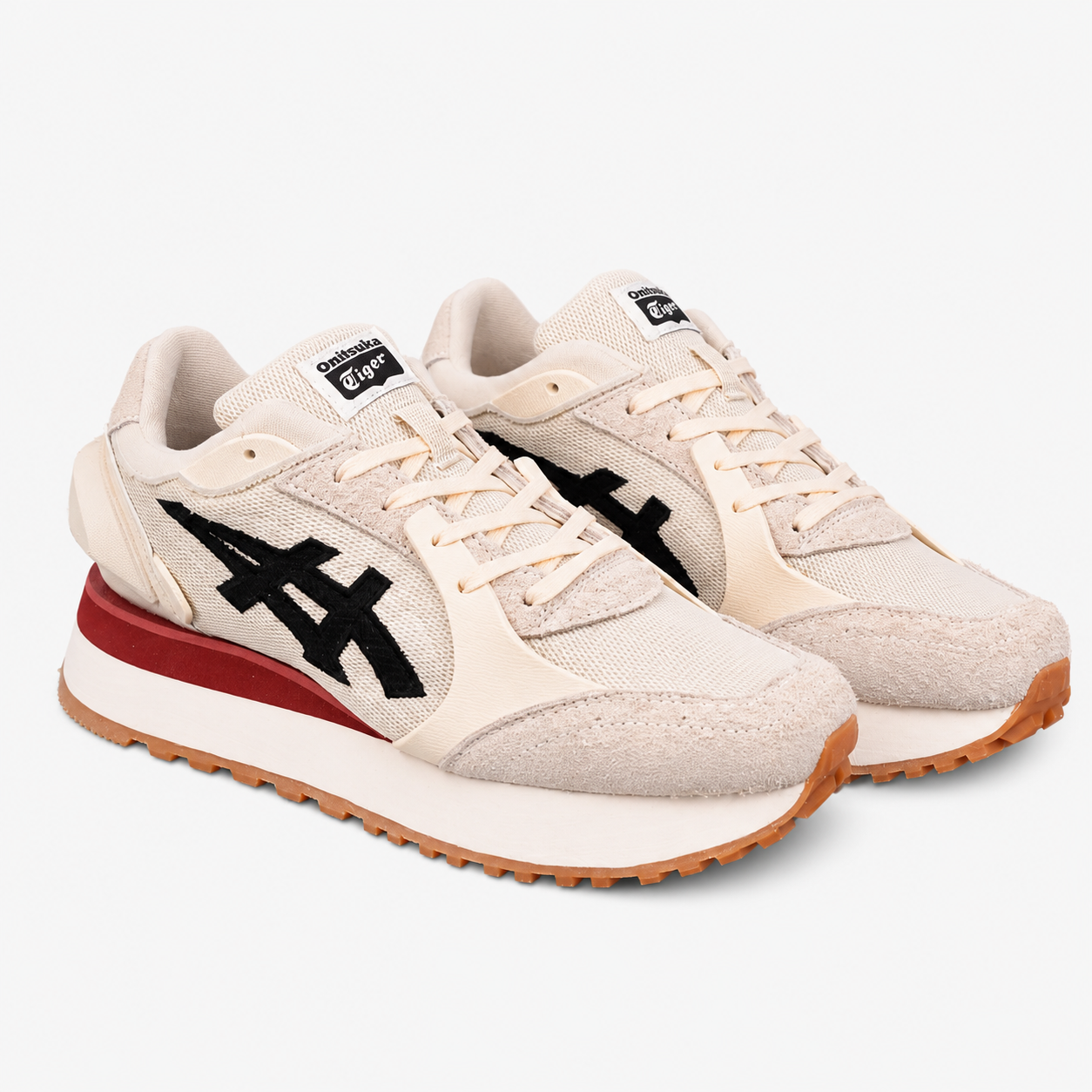 Onitsuka Tiger MOAGE CO Low Retro Chunky Running Shoes Suede Mesh Breathable 1183B555